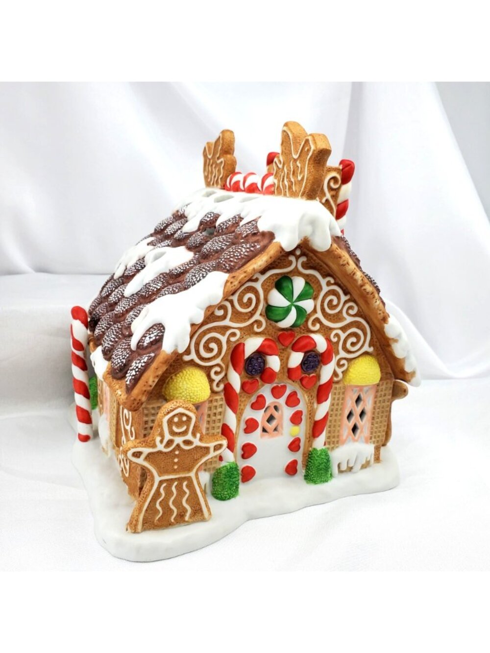 PartyLite P7304 Gingerbread House Tealight Candle Holder Christmas Decor - Picture 5 of 14